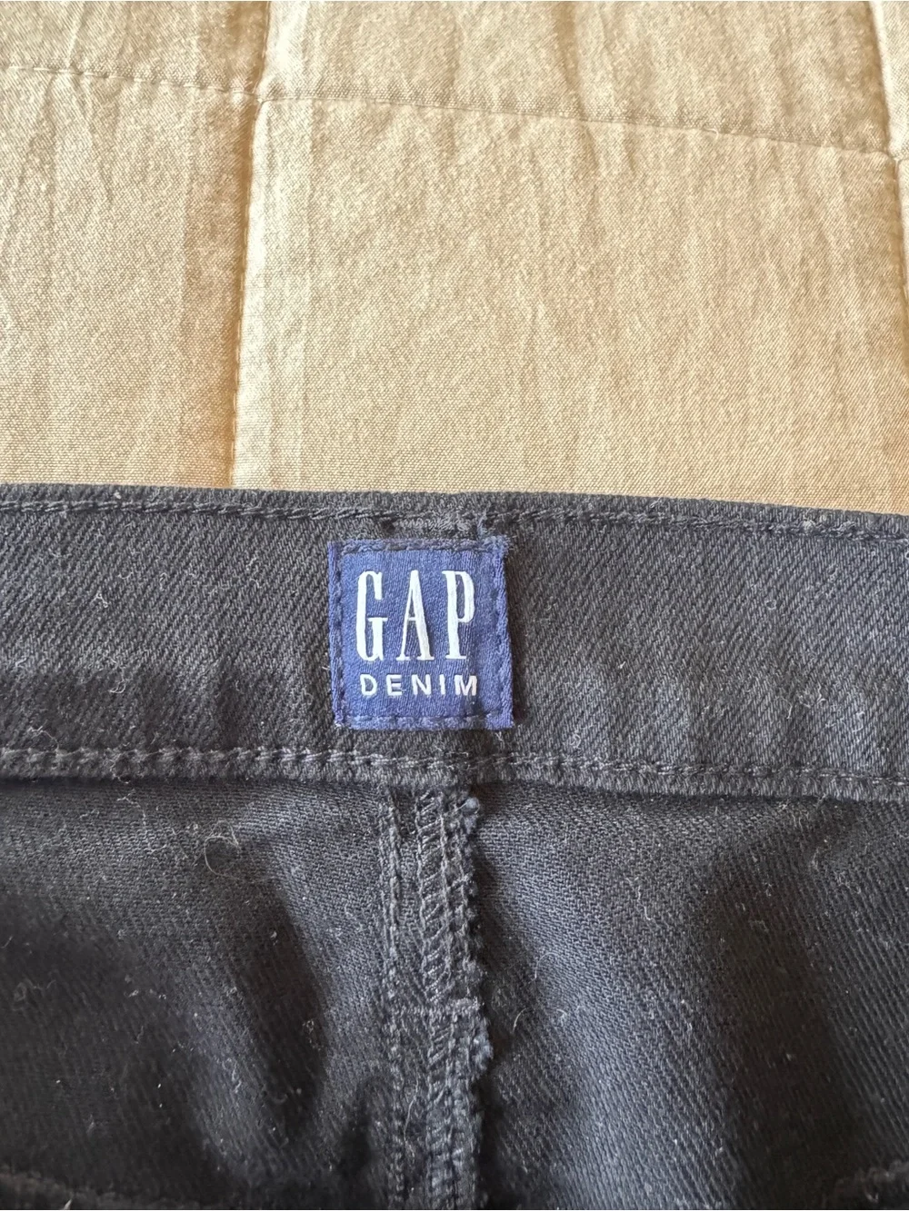 GAP Black Front Slit Skinny Ankle Pants